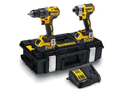 DeWALT DCK266P2 Sada náradia - Príklepová vŕtačka, rázový uťahovák 18 V XR, 2 x 5 Ah | ajtech.sk
