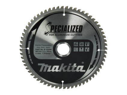 Makita Pílový kotúč SPECIÁLNY hliník 216 mm / 30 mm 64z | ajtech.sk