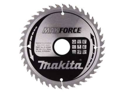 Makita Pílový kotúč MAKForce drevo 165 mm / 30 mm 40z | ajtech.sk