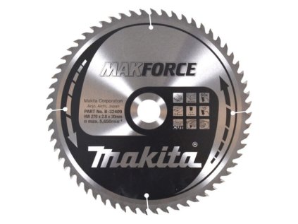 Makita Pílový kotúč MAKForce drevo 270 mm / 30 mm 60z | ajtech.sk
