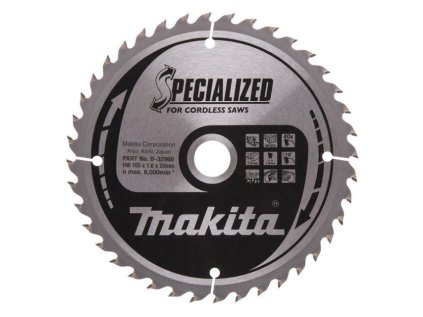 Makita Pílový kotúč SPECIÁLNY drevo 165 mm / 20 mm 40z | ajtech.sk