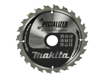 Makita Pílový kotúč SPECIÁLNY drevo 190 mm / 30 mm 24z | ajtech.sk