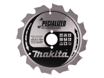 Makita Pílový kotúč SPECIÁLNY drevo 190 mm / 30 mm 12z | ajtech.sk