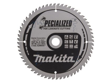 Makita Pílový kotúč SPECIÁLNY laminát 190 mm / 20 mm 60z | ajtech.sk