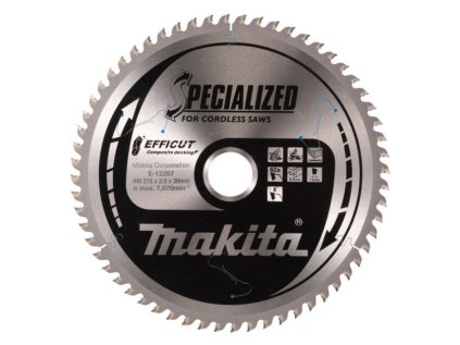 Makita Pílový kotúč EFFICUT WPC dosky 216 mm / 30 mm 60z | ajtech.sk