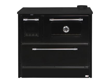 Sporák 701-G OMEGA Kuzine so sklom 9,18 kW, pravý vývod, čierny | ajtech.sk