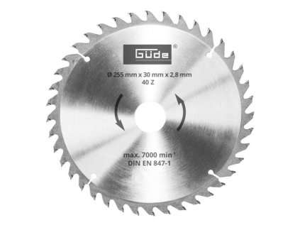 GÜDE Pílový kotúč na drevo HM 255x30 40Z | ajtech.sk