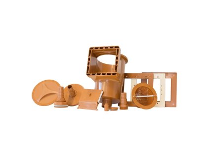 Skimmer bazénový vstavaný  CF hnedý | ajtech.sk