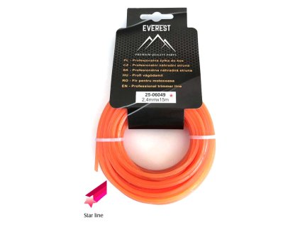 Žacia struna hviezda 2,4 mm 15 m EVEREST | ajtech.sk