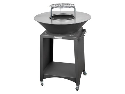 Strend Pro Fiesta Gril s ohniskom, čierny, oceľ, priemer 75 cm | ajtech.sk