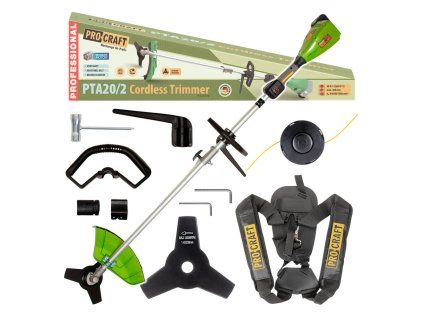 Akumulátorový krovinorez ProCraft PTA20/2 Solo | extratech.sk