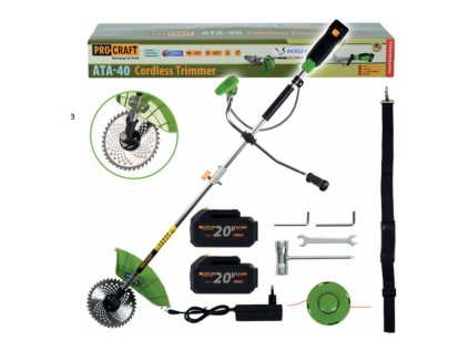 Akumulátorový krovinorez ProCraft ATA-40C Set | ajtech.sk