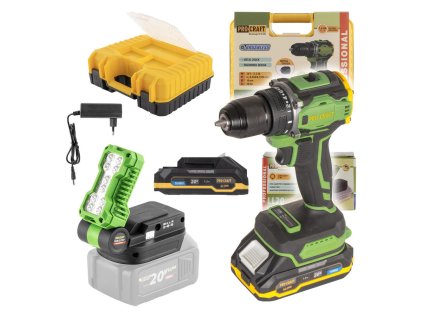 Aku skrutkovač ProCraft PA18Pro s LED reflektorom | ajtech.sk