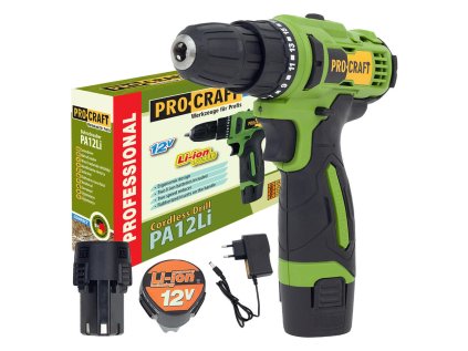 ProCraft PA12Li Kompaktný akumulátorový vŕtací skrutkovač (2x1,5 Ah) | ajtech.sk