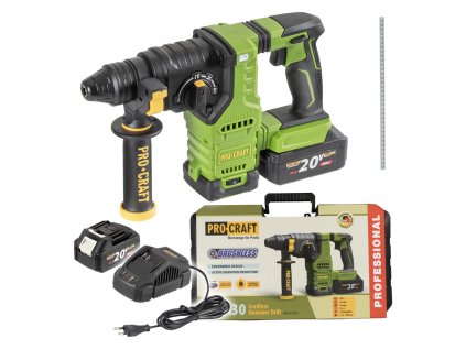 Aku kladivo PROCRAFT PHA30 20V 2x4.0Ah | ajtech.sk
