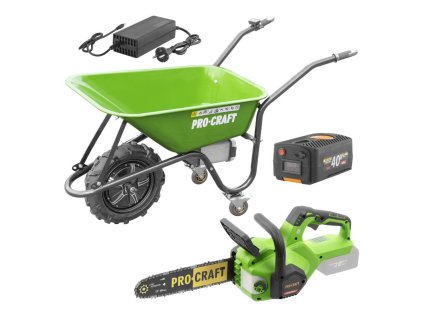 ProCraft Akumulátorový fúrik PWB150 (1x6 Ah) akumulátorová reťazová píla PKA38 | ajtech.sk