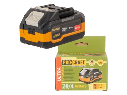 ProCraft 20/4 Ultra Akumulátorová batéria 20 V Li-Ion, 4 Ah | ajtech.sk