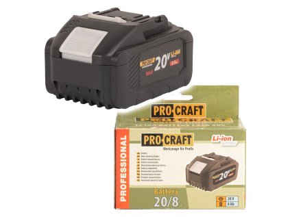 ProCraft 20/8 Akumulátorová batéria 20 V Li-Ion, 8 000 mAh | ajtech.sk