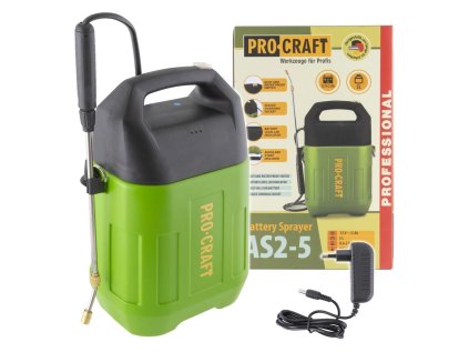 ProCraft  AS2-5 Akumulátorový postrekovač (1x2 Ah) | ajtech.sk