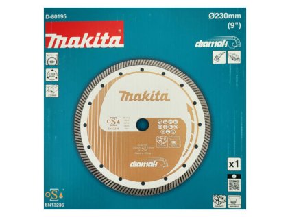 Makita D-80195 Diamak nedelený turbo kotúč 230 mm na žulu, mramor | ajtech.sk