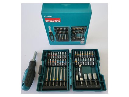 Makita E-25096 Sada bitov s ručnou račňou a nástrčnými kľúčmi 44 ks | ajtech.sk