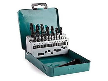 Makita D-54081 Sada 19 ks valcovaných vrtákov HSS-R do kovu 1-10 mm | ajtech.sk