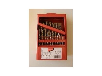 Makita P-60523 Sada 25 ks brúsených vrtákov HSS-G do kovu v kovovej krabičke | ajtech.sk