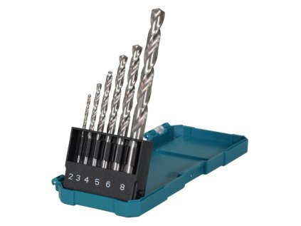 Makita D-78346 Sada 6 ks špirálových vrtákov HSS-GS do kovu | ajtech.sk