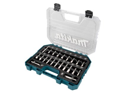Makita D-74784 Sada fréz | Počet 22 ks, Priemer stopky 8 mm, Použitie do dreva