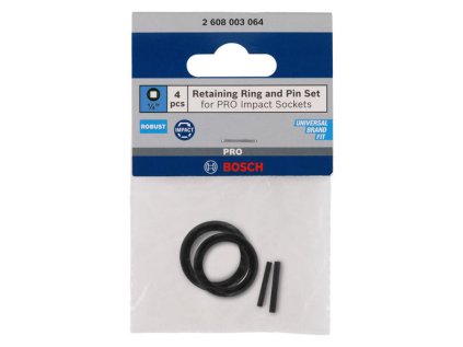 Bosch Poistné krúžky a kolíky pre 1/4" rázové orechy (4ks) | ajtech.sk