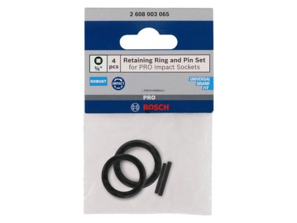 Bosch Poistné krúžky a kolíky pre 3/8" rázové orechy (4ks) | ajtech.sk