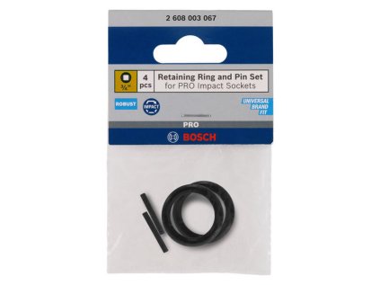 Bosch Poistné krúžky a kolíky pre 3/4" rázové orechy (4ks) | ajtech.sk