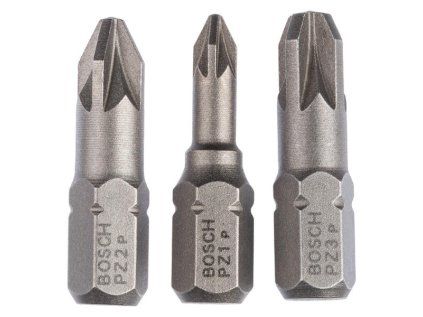 Sada skrutkovacích bitov BOSCH Extra Hard PZ 3ks | extratech.sk