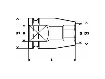 Bosch nástrčný kľúč 13x34x22 mm M8 20,2 mm  | ajtech.sk