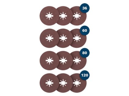 Fíbrové kotúče Bosch R444 X-Lock 115mm 12ks | ajtech.sk