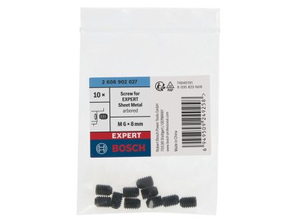 skrutka pre nastrcnu dierovku expert sheet metal m6 x 8 mm 10 ks 255504