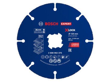 Rezací kotúč Bosch EXPERT Multi Wheel X-LOCK 125mm | extratech.sk
