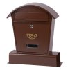 Schránka LAMBERT A, poštová, s rúrou na noviny, hnedá | ajtech.sk