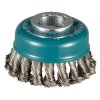Makita Oceľová drôtená kefa miskovitá X-LOCK 80/0,5 mm - nehrdzavejúci drôt  D-73330 | ajtech.sk