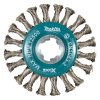 Makita Oceľová drôtená kefa kotúčová X-LOCK 115 mm/20 vr. - nerezový drôt D-73352 | ajtech.sk