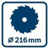 Aku pokosová píla BOSCH GCM 18V-216 | ajtech.sk