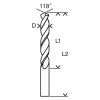 Vrták do kovu Bosch HSS-R 4,8 x 26 / 62 mm | extratech.sk
