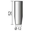 Kónická plynová hubica BINZEL 12mm 52mm 10ks | extratech.sk