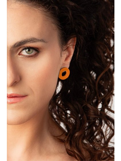 Extravagart CIRCLES 2cm ORANGE 01