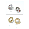 Náušnice MIRROR CIRCLES - 2 cm - GOLD & SILVER