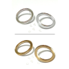 Náušnice MIRROR CIRCLES - 4 cm - GOLD & SILVER