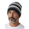 Čepice COLOR BEANIE - BLACK & WHITE & GREY