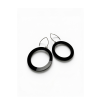 DROPS CIRCLES 4 CM BLACK