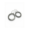 DROPS CIRCLES 4 CM GREY