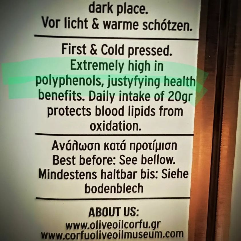 Polyfenoly v olivovom oleji